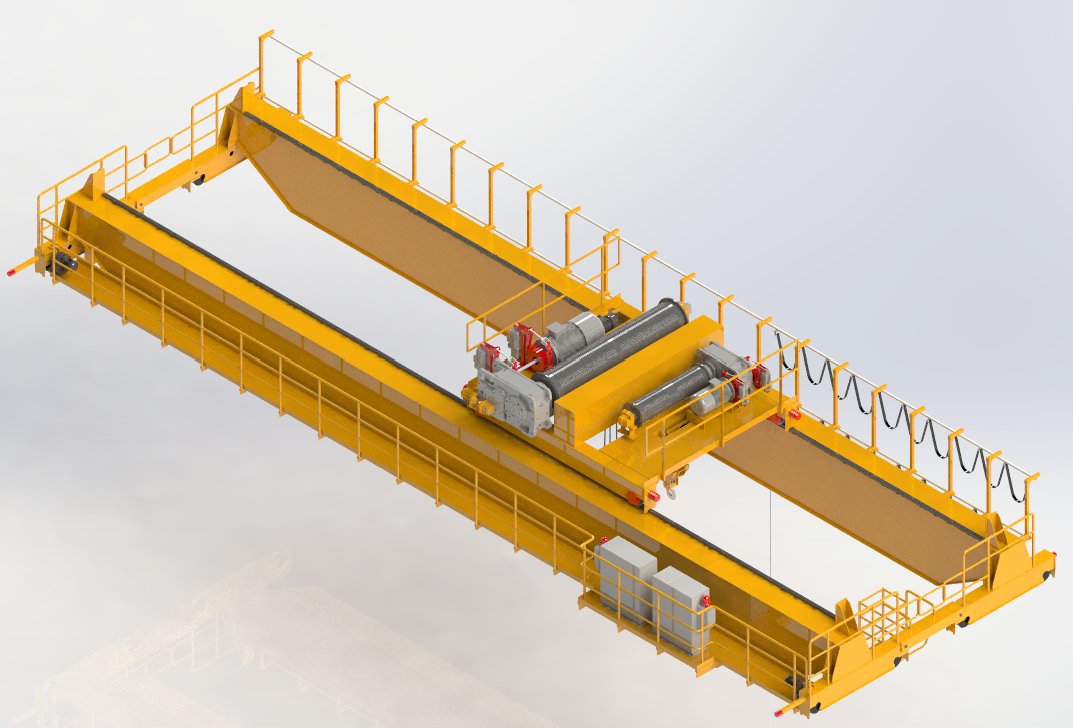通用防爆橋式起重機(jī)-QB45/15t三維圖